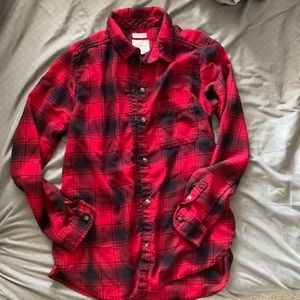 Red plaid flannel